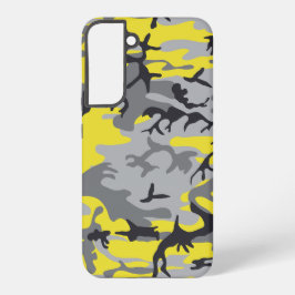 Geel en Grijs Camouflage, Militair, Leger Samsung Galaxy Hoesje