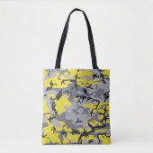 Geel en Grijs Camouflage, Militair, Leger Tote Bag (Voorkant)