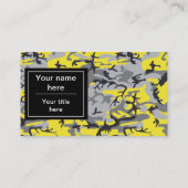 Geel en Grijs Camouflage, Militair, Leger Visitekaartje (Achterkant)