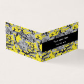 Geel en Grijs Camouflage, Militair, Leger Visitekaartje (Buitenkant)