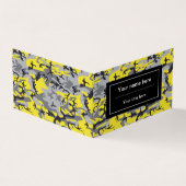 Geel en Grijs Camouflage, Militair, Leger Visitekaartje (Buitenkant)