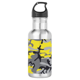 Geel en grijs camouflage, militair, leger waterfles