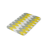 Geel en grijs Chevron Badmat (Gekanteld)