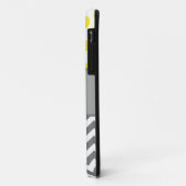 Geel en grijs, Chevron, Stippen iphone 5 Hoesje (Achterkant/links)