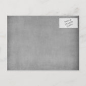 Geel en Grijs Chic Flower Wedding Save the Date Aankondigingskaart (Achterkant)