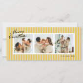 Geel en Grijs Chic Vertical Stripes 3 Foto (Voorkant)