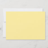 Geel en grijs Confetti Stip Vrijgezellenfeest uitn Kaart (Achterkant)