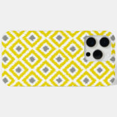 Geel en grijs Diamond Ikat Pattern Case-Mate iPhone Case (Achterkant (horizontaal))