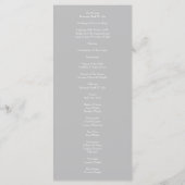 Geel en grijs  Elegant Floral Wedding Menu (Achterkant)