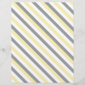 Geel en grijs Elephant Baby shower Game Flyer (Achterkant)