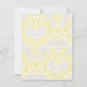 Geel en grijs Floral Damask Pattern (Achterkant)