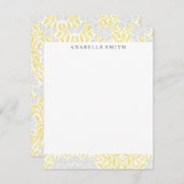 Geel en grijs Floral Damask Pattern (Voorkant / Achterkant)