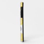 Geel en grijs Floral Pattern Case-Mate iPhone Case (Achterkant/links)
