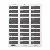 Geel en grijs forel vispatroon etiket (Full Sheet)