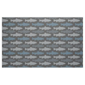 Geel en grijs forel vispatroon stof (Fat Quarter)