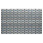 Geel en grijs forel vispatroon stof (Yard (91,4 cm))