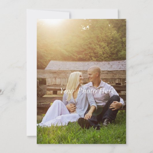 Geel en grijs Foto Weddenschap Kaart (Achterkant)