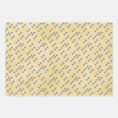 Geel en grijs Geometrisch Inpakpapier Vel (Voorkant 2)