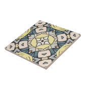  geel en grijs geometrisch tegeltje (Zijkant)