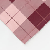 Geel en grijs geruit fleece deken (Hoek)
