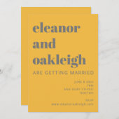 Geel en grijs homogeen homogeen homogeen kaart (Voorkant / Achterkant)