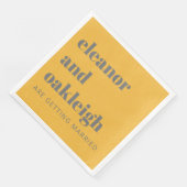 Geel en grijs homogeen homogeen homogeen servet (Hoek)