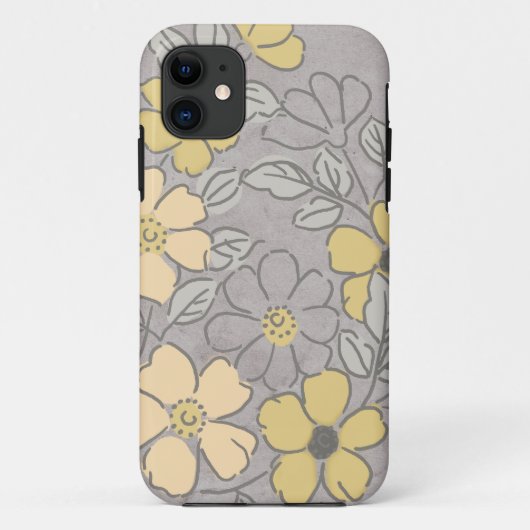 geel en grijs huwelijk Case-Mate iPhone case (Achterkant)