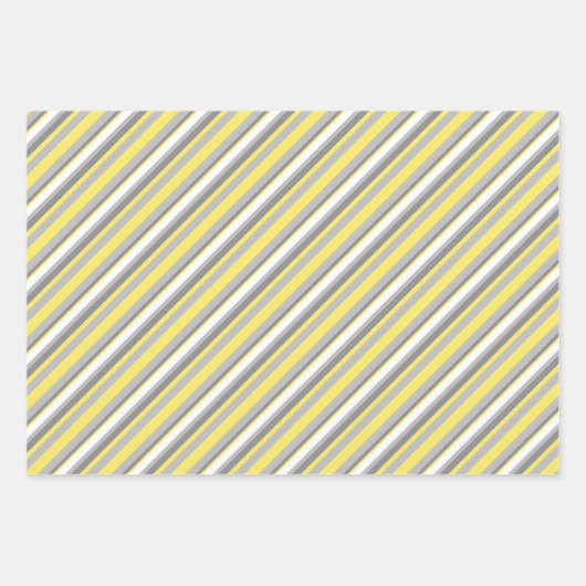 Geel en Grijs Inpakpapier Vel (Voorkant 2)