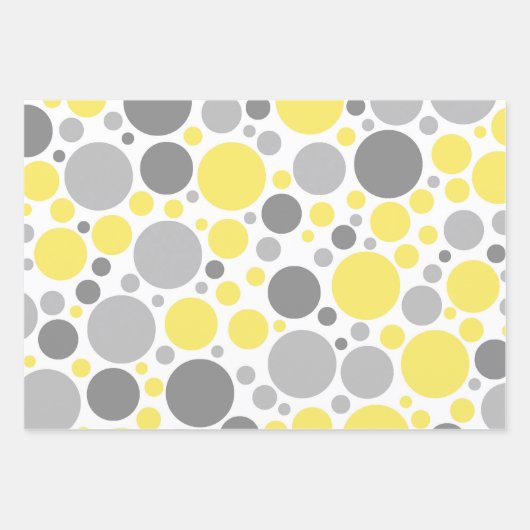 Geel en Grijs Inpakpapier Vel (Voorkant)