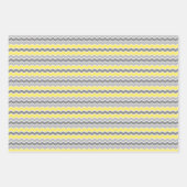 Geel en Grijs Inpakpapier Vel (Voorkant 3)