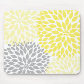 Geel en grijs kantoor op het bureau muismat (Voorkant)