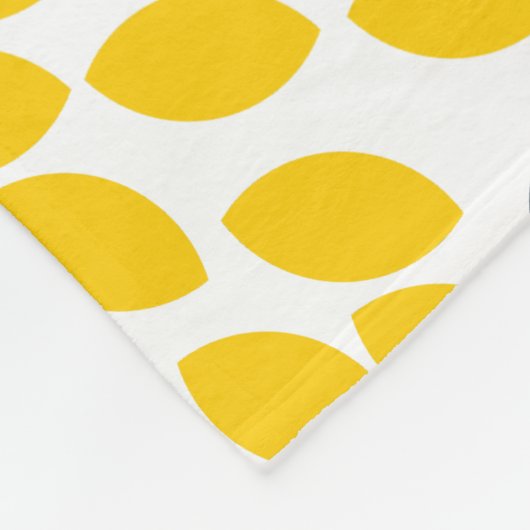 Geel en grijs Kool Moderne Floral Fleece Deken (Hoek)