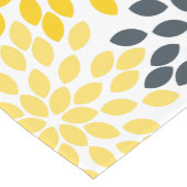 Geel en grijs Kool Moderne Floral Lange Tafelloper (Hoek)