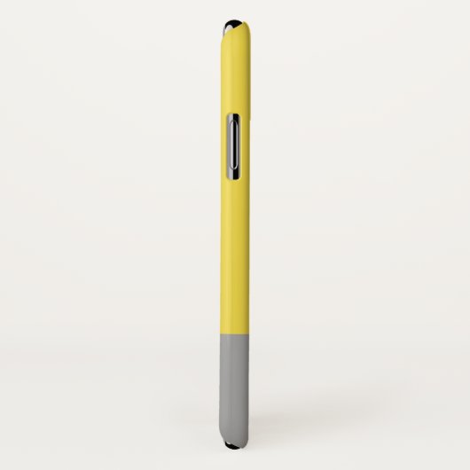 Geel en grijs Matig Initiaal Monogram Case-Mate iPhone Case (Achterkant / rechts)