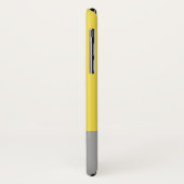 Geel en grijs Matig Initiaal Monogram Case-Mate iPhone Case (Achterkant/links)