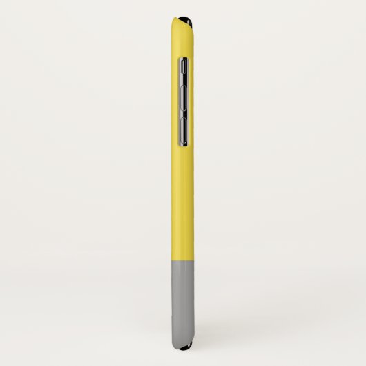 Geel en grijs Matig Initiaal Monogram Case-Mate iPhone Case (Achterkant/links)