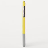 Geel en grijs Matig Initiaal Monogram Case-Mate iPhone Case (Achterkant/links)