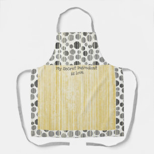 Geel en grijs Matige Polka Dots Schort