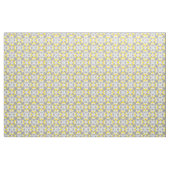 Geel en grijs Modern Floral Stof (Yard (91,4 cm))