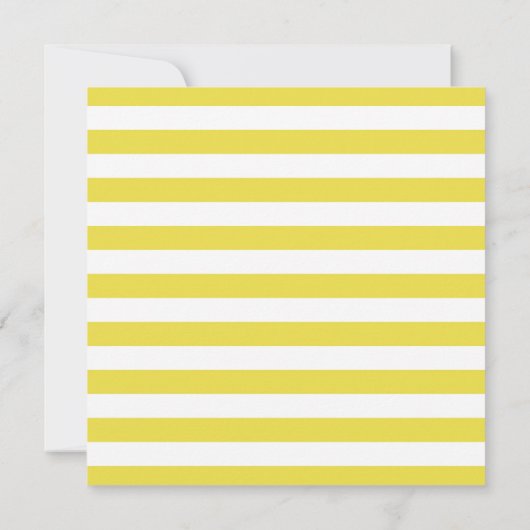 Geel en grijs Nochtans Baby shower Kaart (Achterkant)