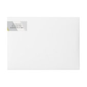 Geel en grijs oude Stripes nieuwjaarsadres (Voorkant)