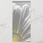 Geel en grijs programma voor hooglichten programmakaart (Achterkant)