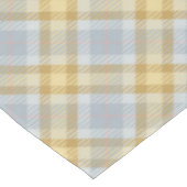 Geel en grijs tartan ruit tafelkleed (Gekanteld)