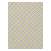 Geel en grijs tartan ruit tafelkleed (Voorkant)