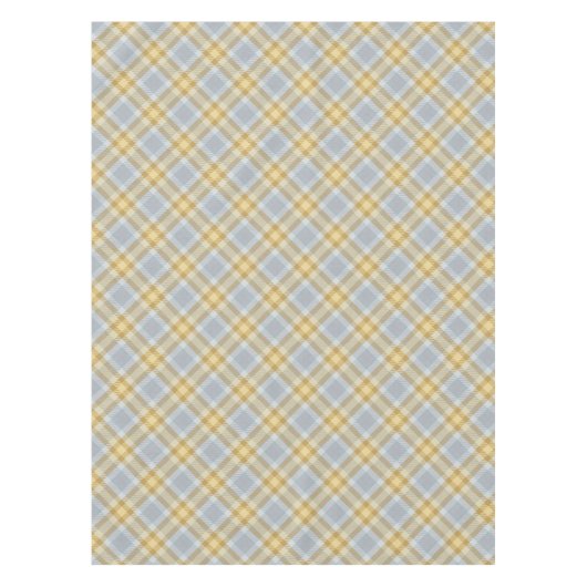 Geel en grijs Tartan Tafelkleed (Voorkant)