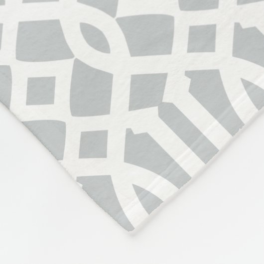Geel en grijs Trellis | Fleece Blanket (Hoek)