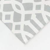 Geel en grijs Trellis | Fleece Blanket Deken (Hoek)
