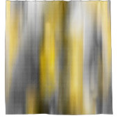 Geel en Grijs Verticaal Abstract Douchegordijn (Voorkant)