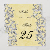 Geel en grijs  Vlaams huwelijk Briefkaart (Voorkant / Achterkant)