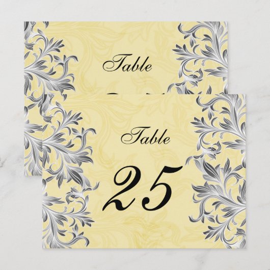 Geel en grijs Vlaams huwelijk Briefkaart (Voorkant / Achterkant)